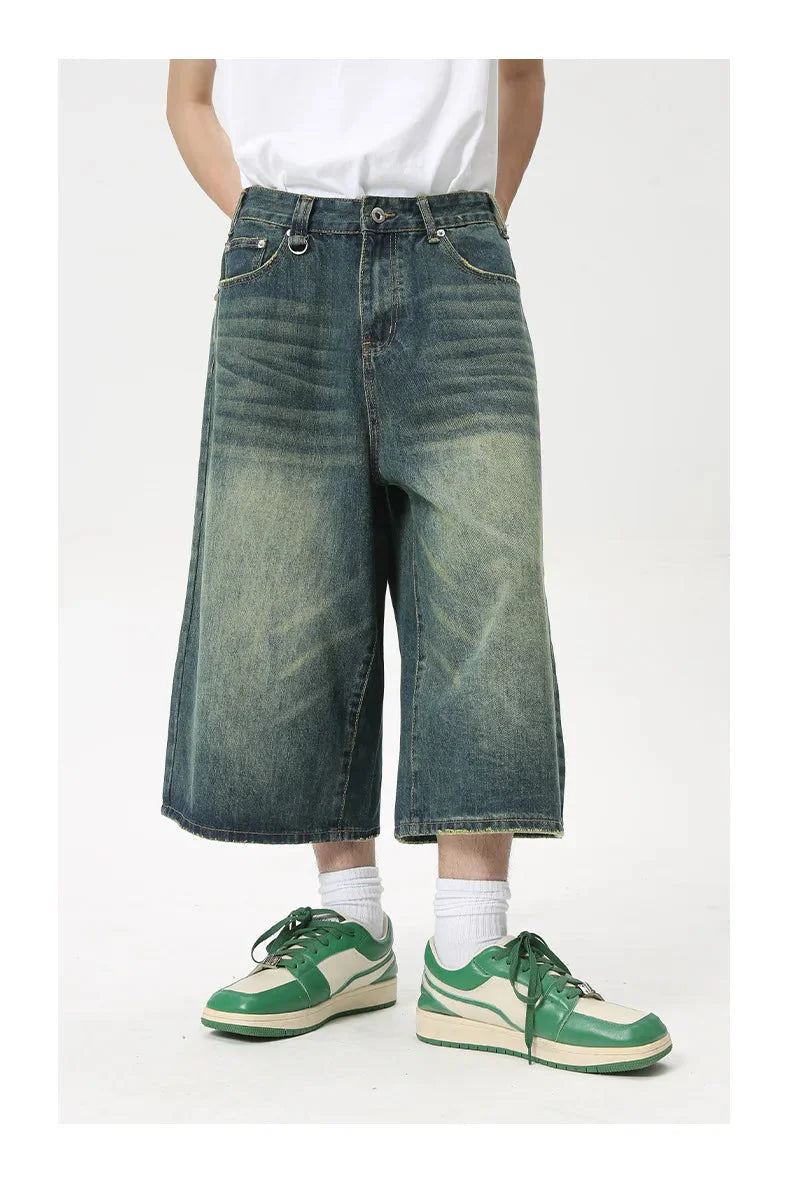 Extra Long Length Vintage Wash Jorts Newgew