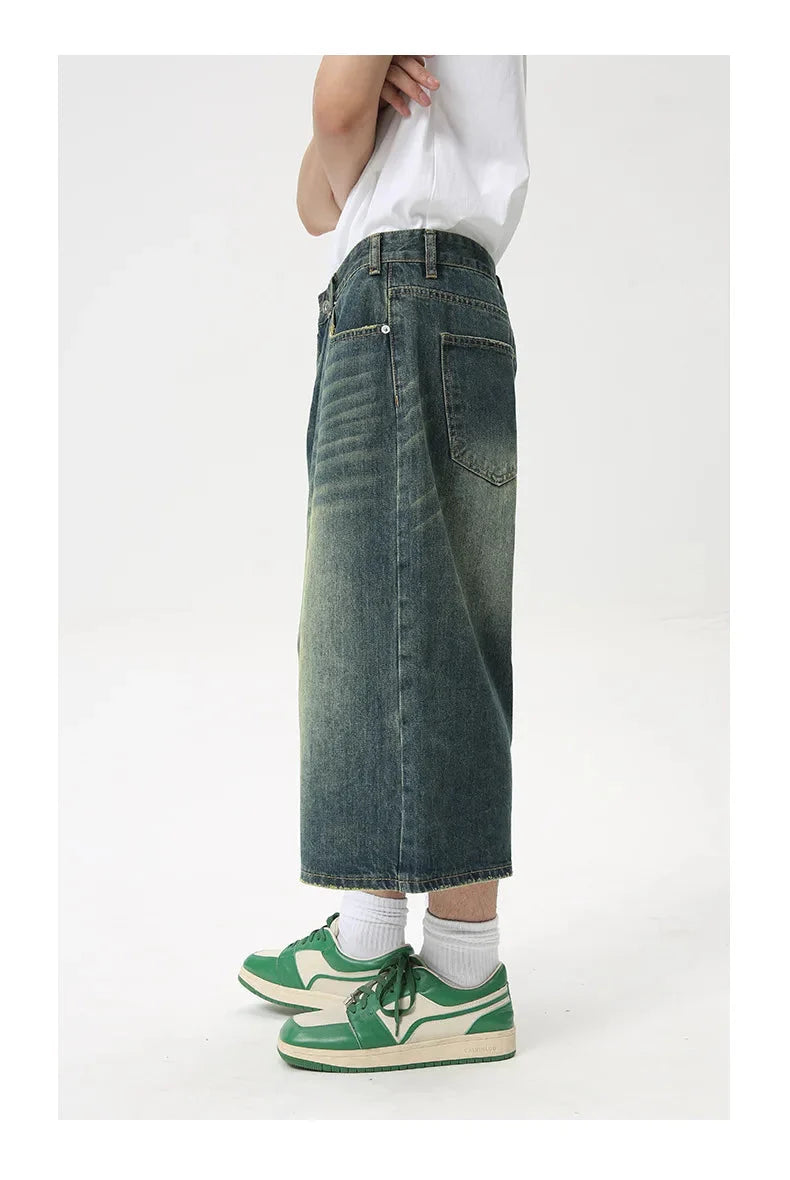 Extra Long Length Vintage Wash Jorts Newgew