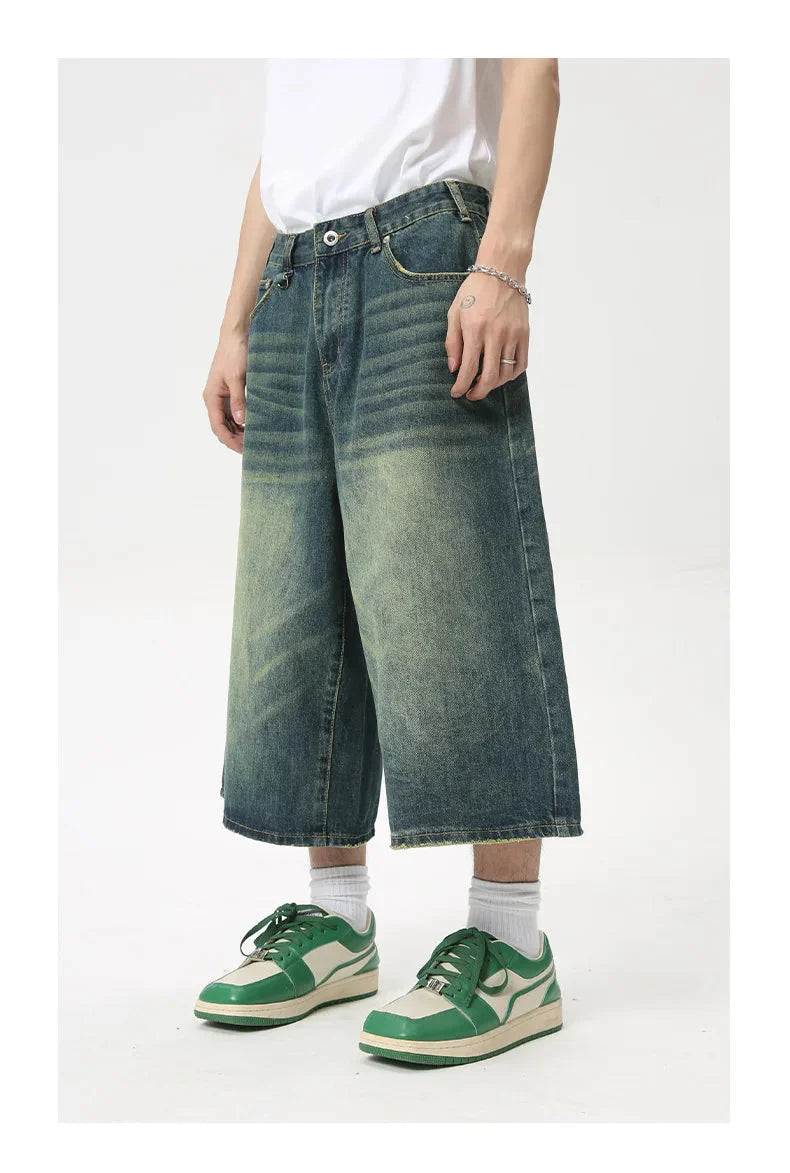 Extra Long Length Vintage Wash Jorts Newgew