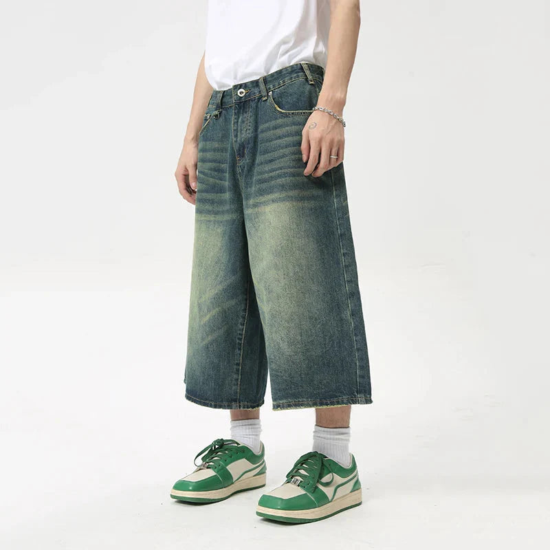 Extra Long Length Vintage Wash Jorts Newgew