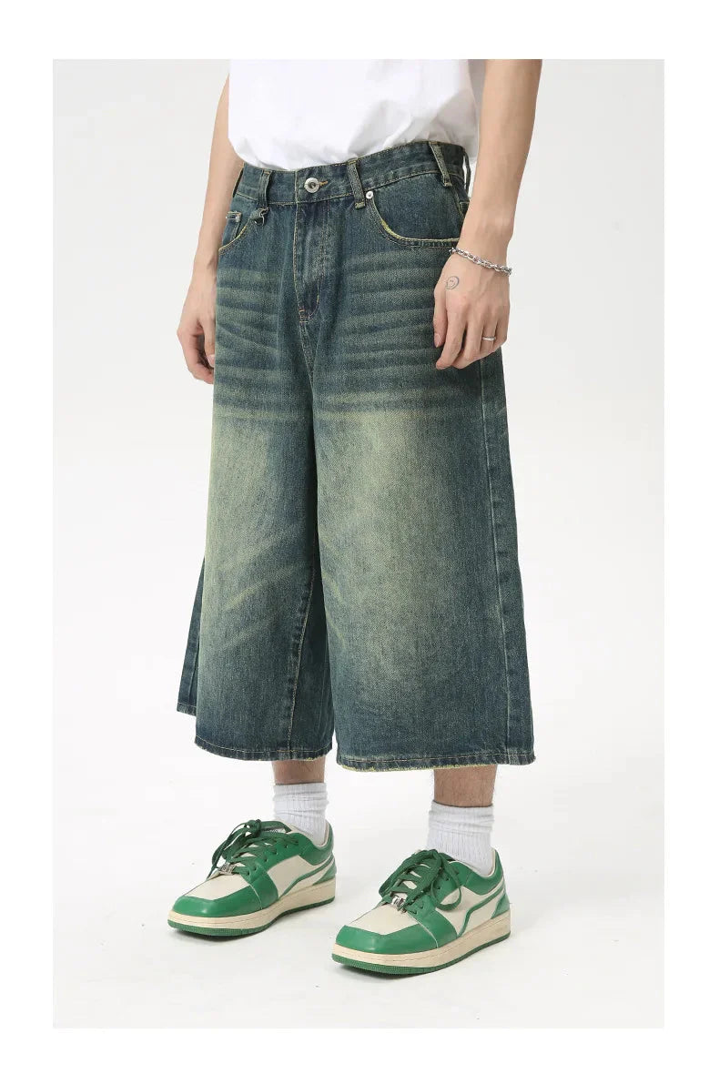 Extra Long Length Vintage Wash Jorts Newgew