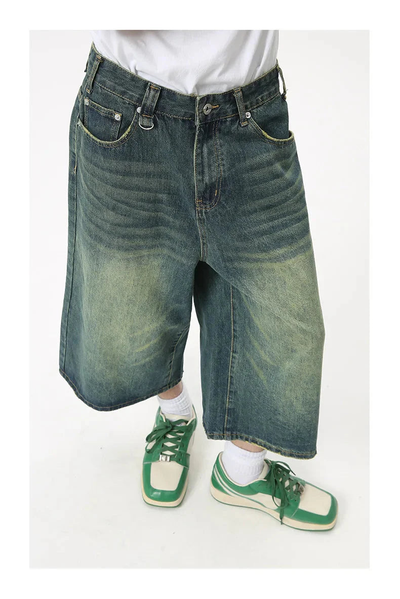 Extra Long Length Vintage Wash Jorts Newgew