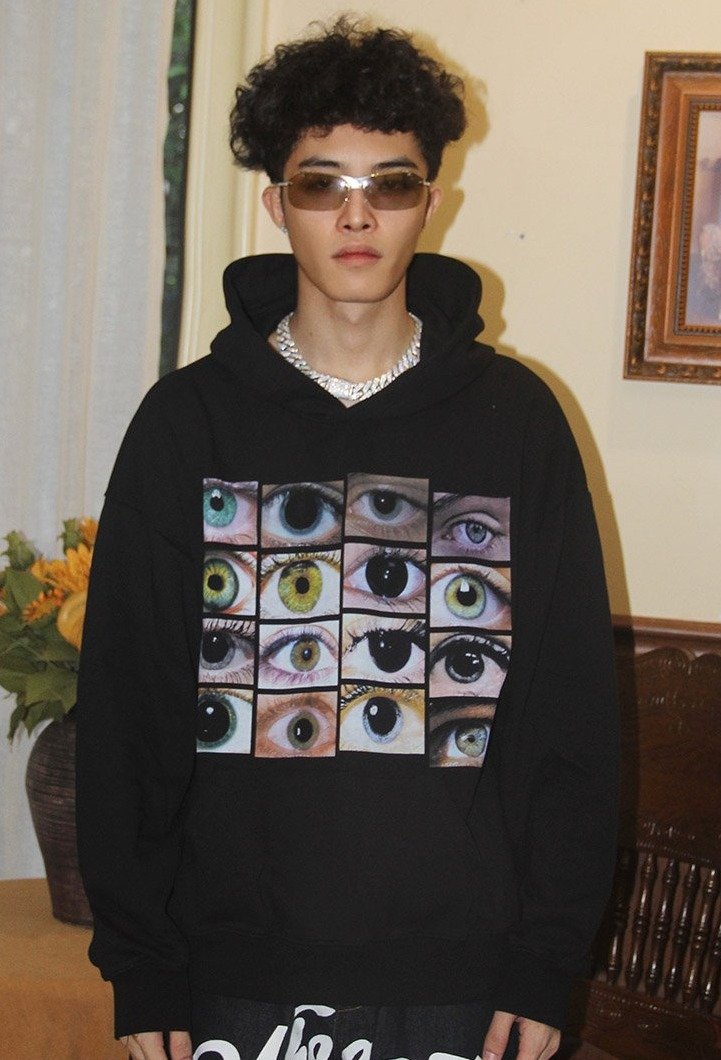 Eye Photo Graphic Hoodie Newgew