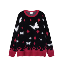 Fluffy Mohair Style Butterfly Sweater Newgew