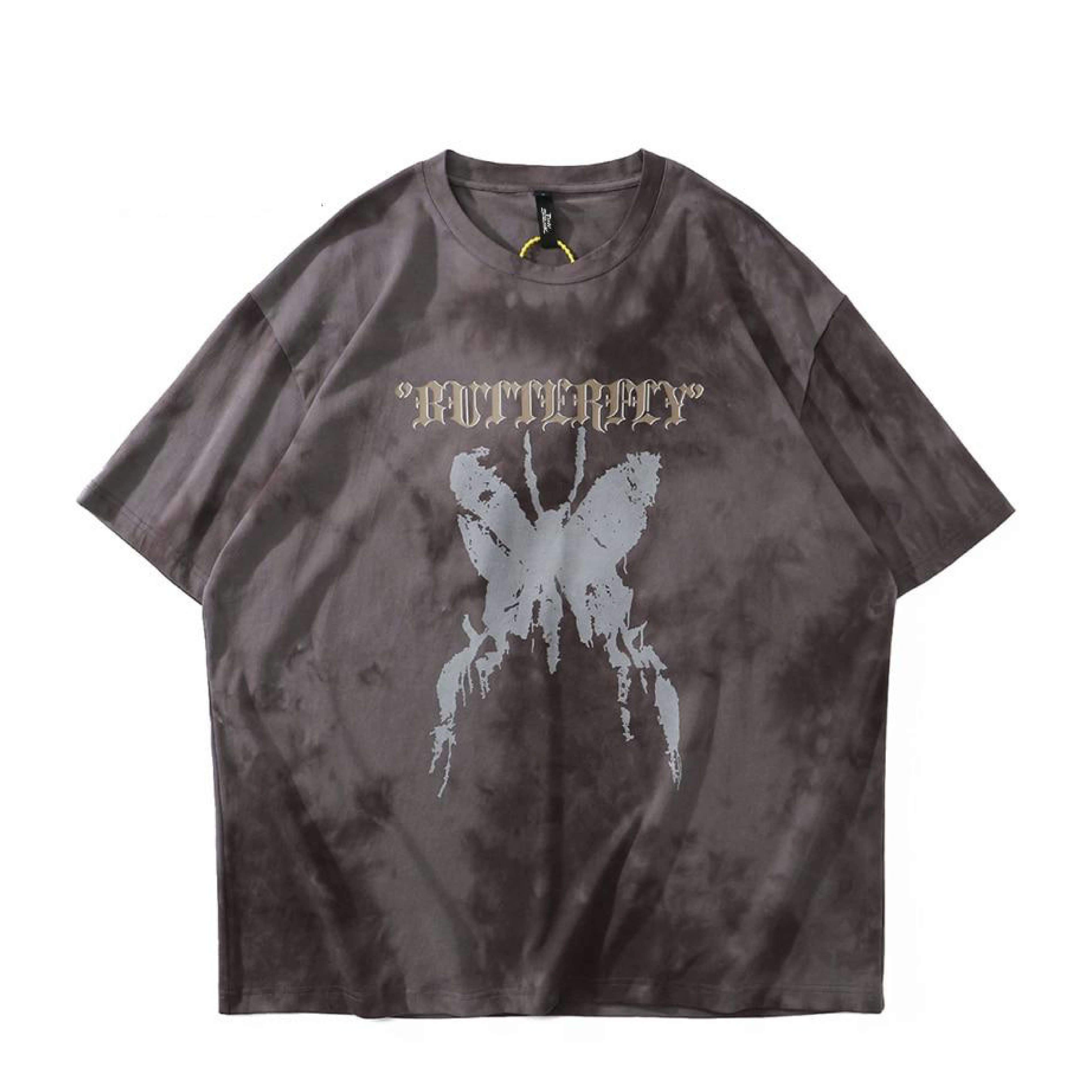 Gothic Butterfly Tie-Dye T-Shirt Newgew