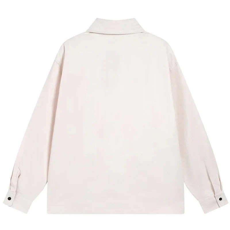 Gothic Print Button Down Shirt Newgew