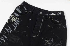 Graffiti Print Jeans Newgew