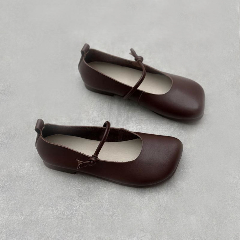 Handmade Leather Ballet Flat Shoes Newgew Shoes