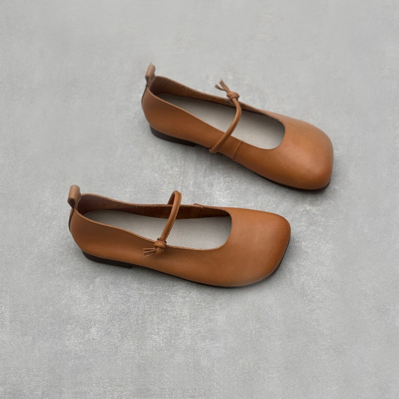 Handmade Leather Ballet Flat Shoes Newgew Shoes