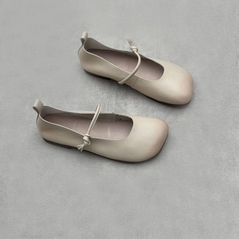 Handmade Leather Ballet Flat Shoes Newgew Shoes