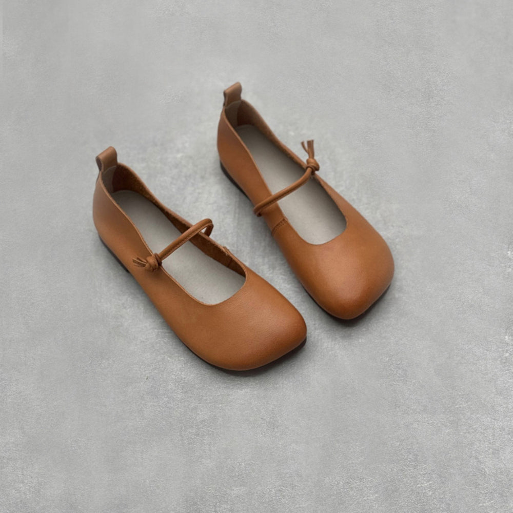 Handmade Leather Ballet Flat Shoes Newgew Shoes