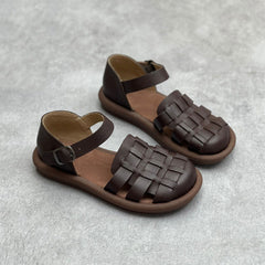 Handmade Leather Roman Sandals All-match Casual Shoes Newgew Shoes