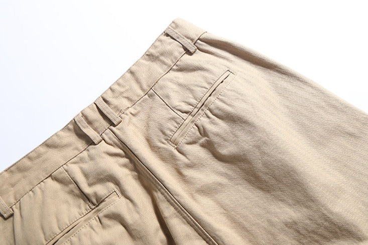 Herringbone Twill Tapered Pants Newgew