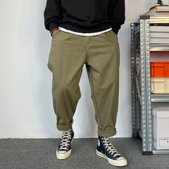 Herringbone Twill Tapered Pants Newgew