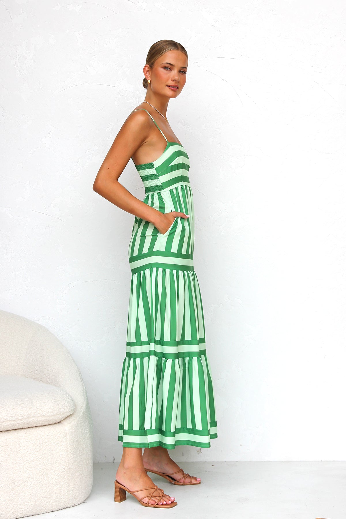 Laina Dress GREEN Newgew Dresses