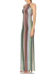 Gilded Corset Slit Maxi Dress Newgew Dresses