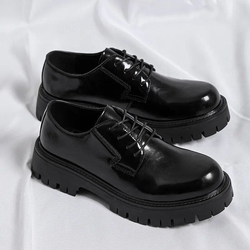 Lace-up Chunky Sole Derby Shoes Newgew