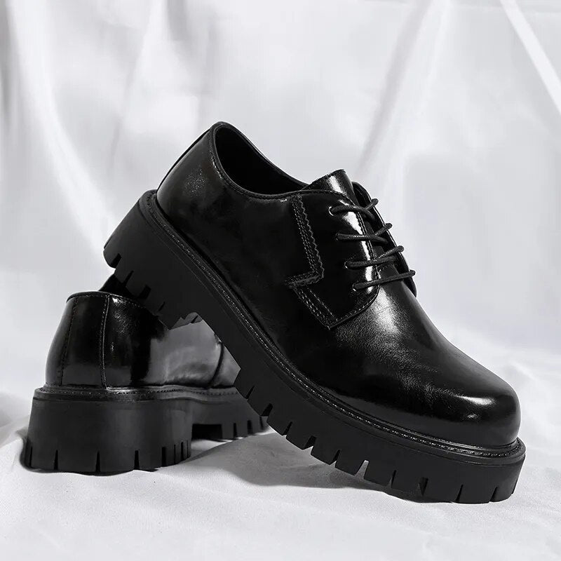 Lace-up Chunky Sole Derby Shoes Newgew