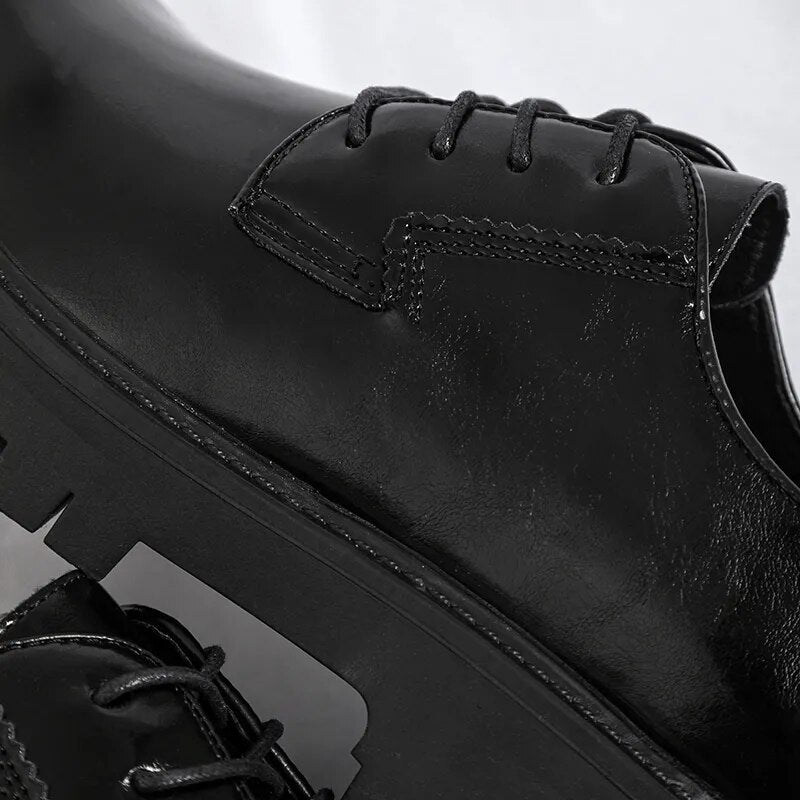 Lace-up Chunky Sole Derby Shoes Newgew
