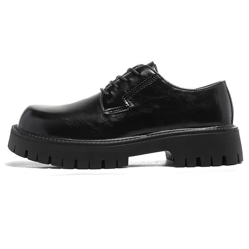 Lace-up Chunky Sole Derby Shoes Newgew