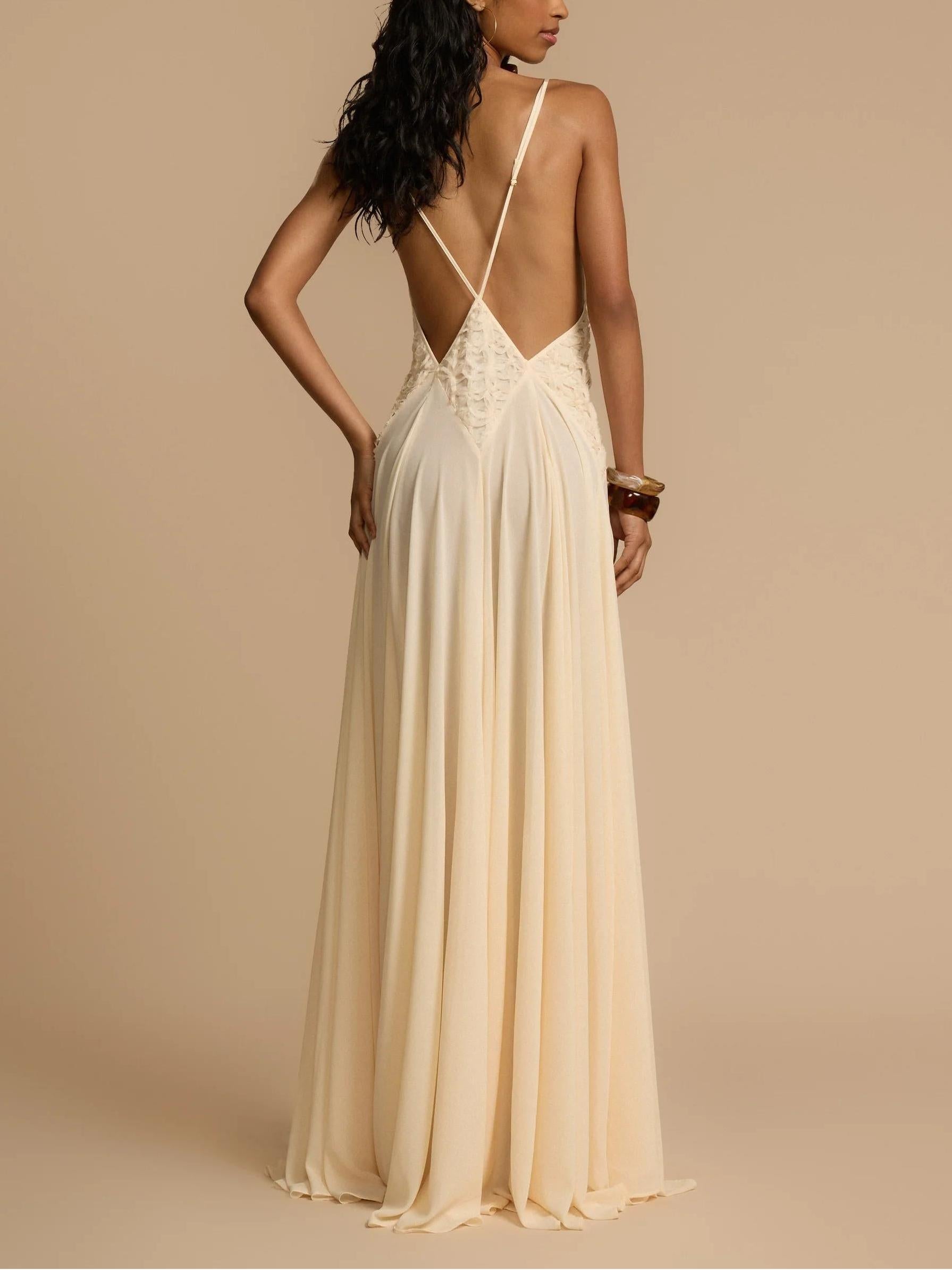 Lavinia Plunging V Maxi Dress Newgew Dresses