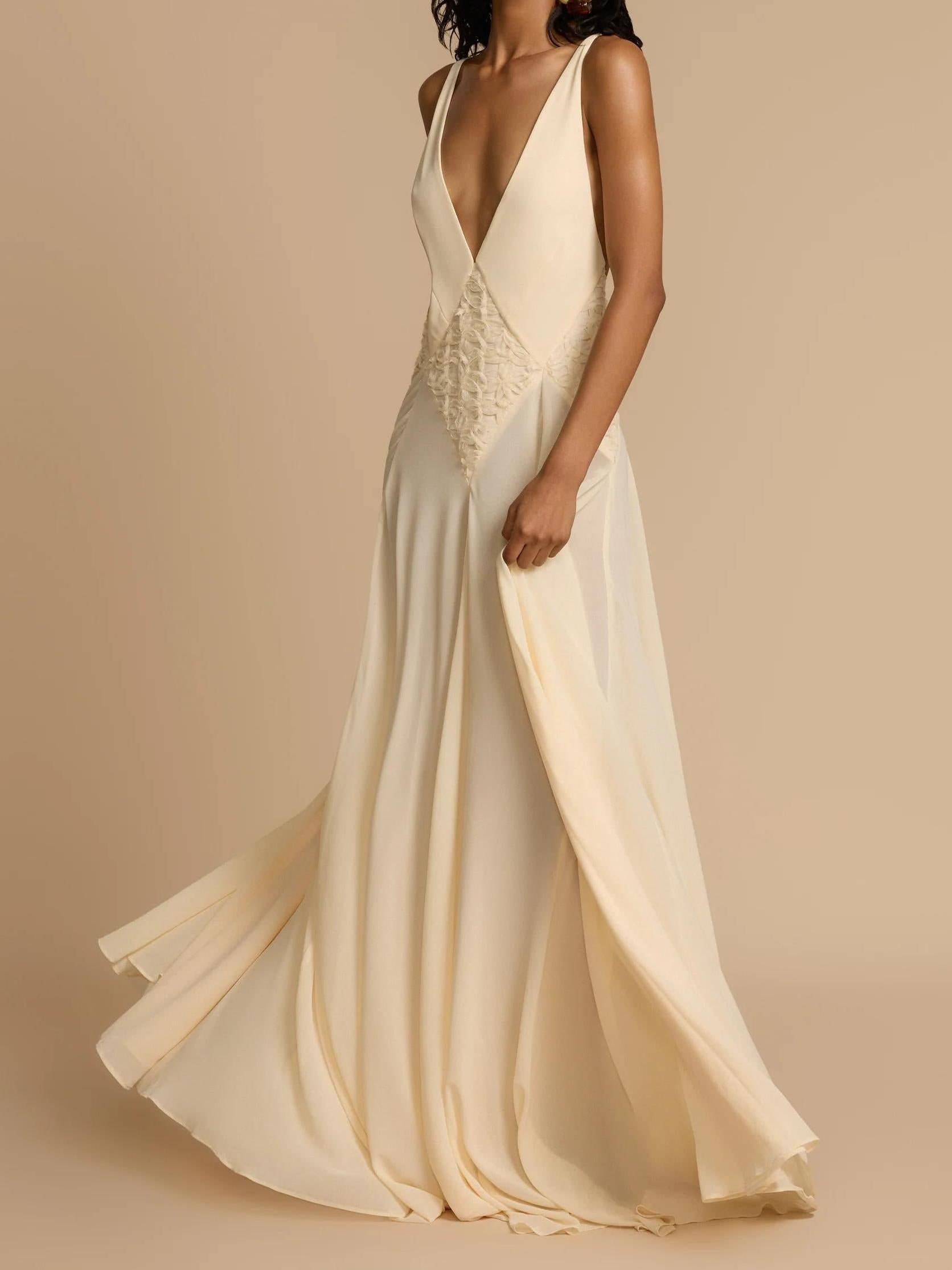 Lavinia Plunging V Maxi Dress Newgew Dresses