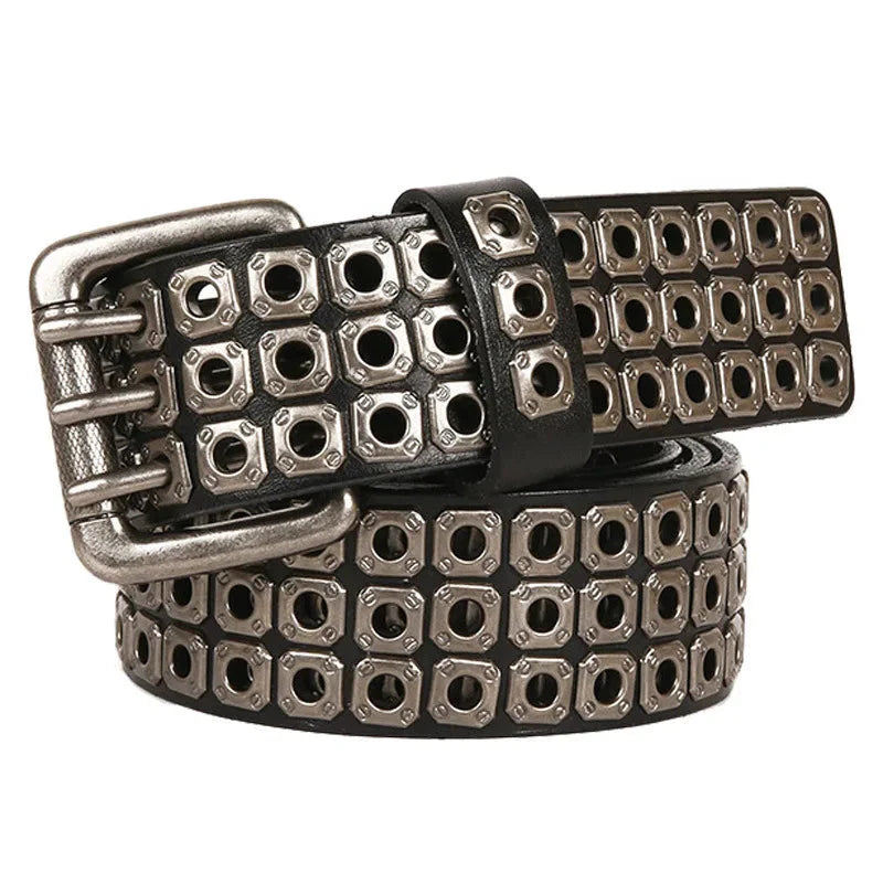 Leather Rivet Studded Belt Newgew