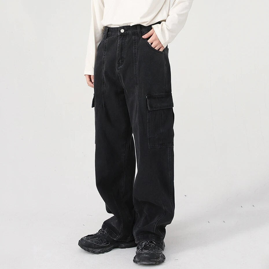 Loose Fit Cargo Jeans Newgew