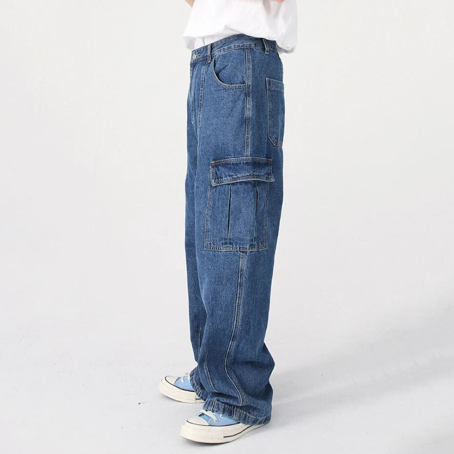 Loose Fit Cargo Jeans Newgew