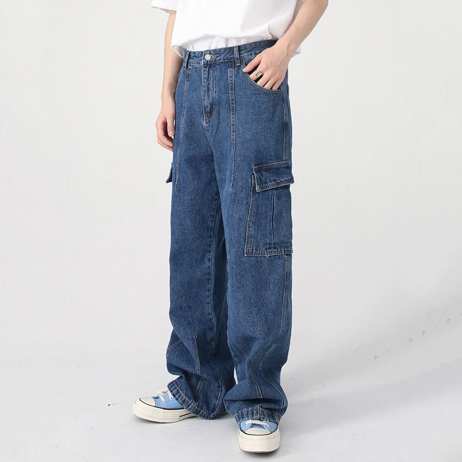 Loose Fit Cargo Jeans Newgew