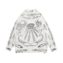 MADE EXTREME Tattoo Print Oversized Sweater Newgew