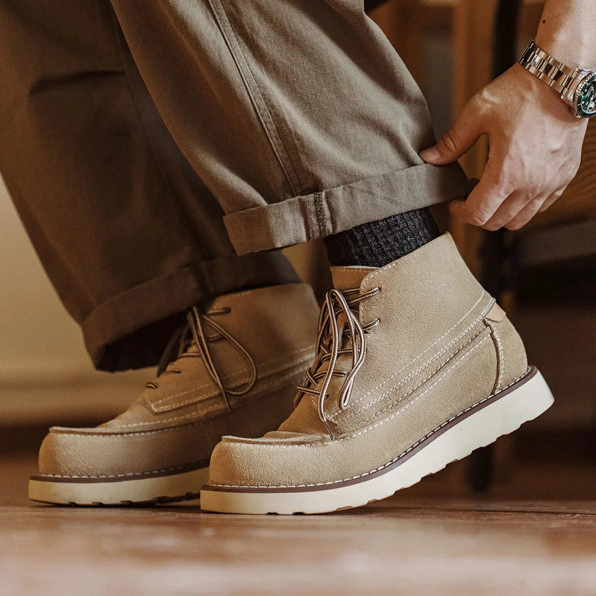 MADEN 875 Suede Desert Workwear Boots Newgew