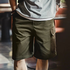 MADEN Herringbone Twill Cargo Shorts Newgew