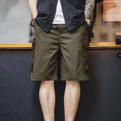 MADEN Herringbone Twill Cargo Shorts Newgew