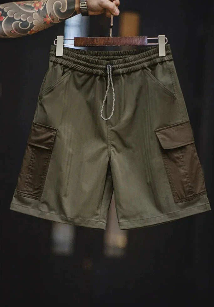 MADEN Herringbone Twill Cargo Shorts Newgew