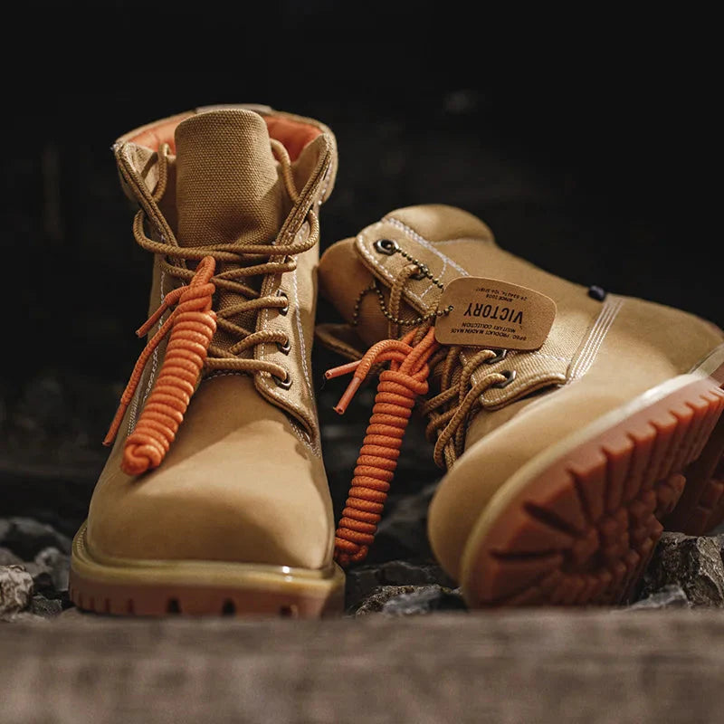 MADEN Tan Worker Boots Newgew