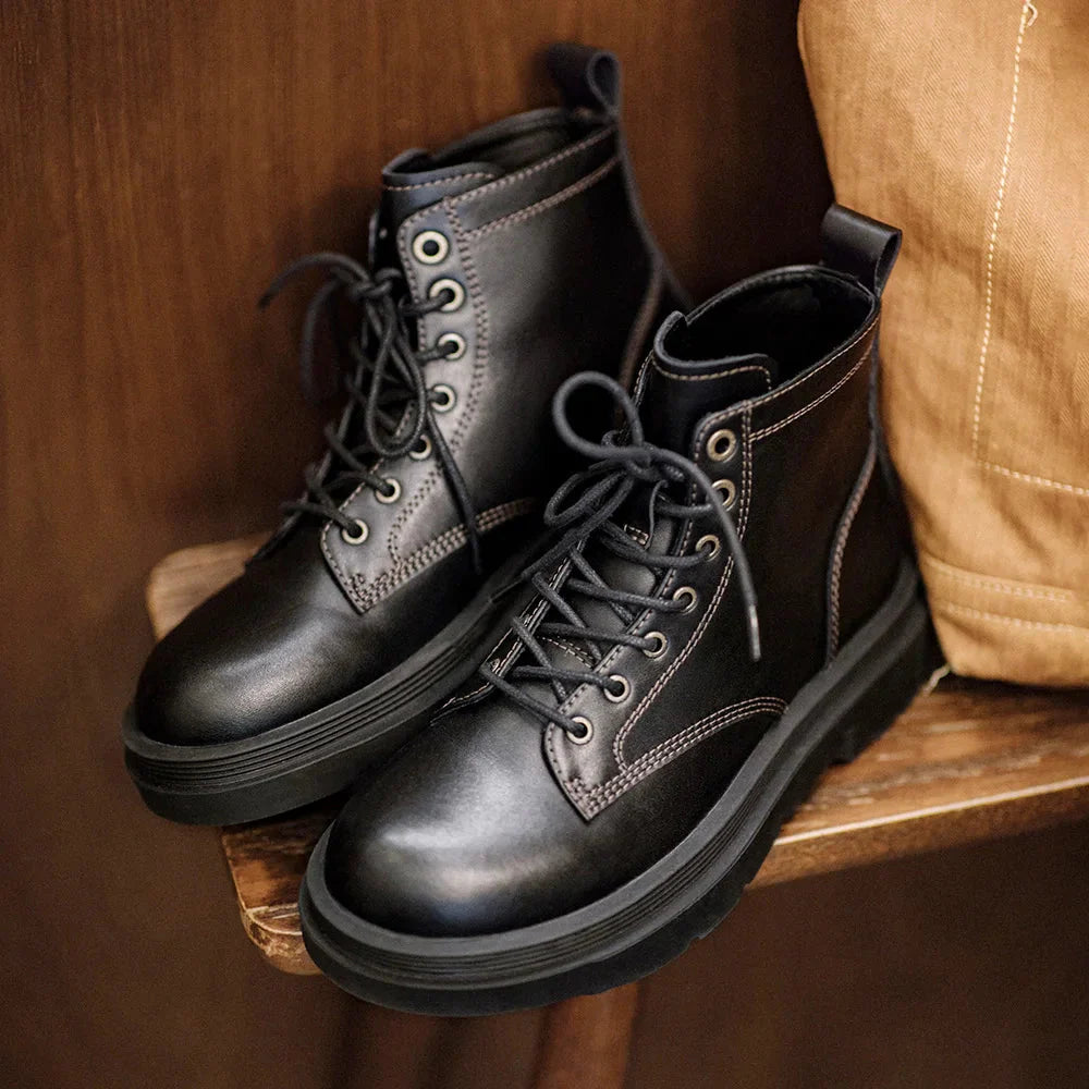 MADEN Vintage Style Workwear Boots Newgew