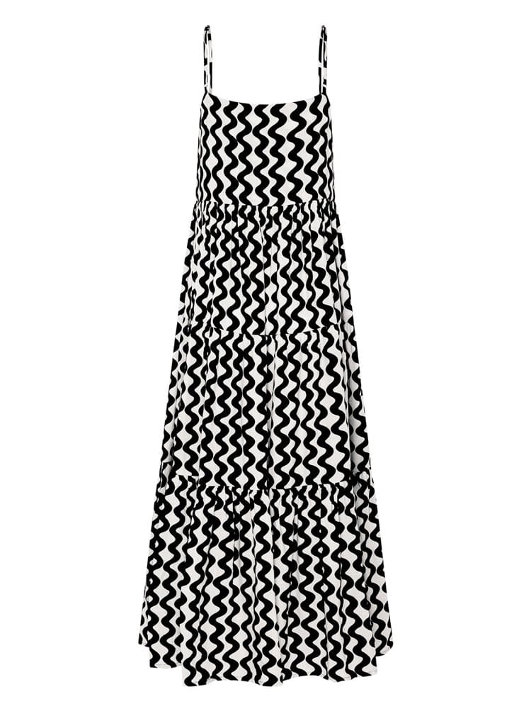 Strappy Square Neck Split Maxi Dress Newgew Dresses