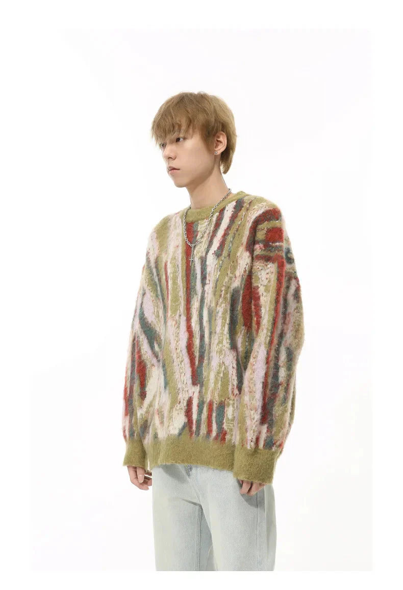 Multi-Colour Abstract Sweater Newgew