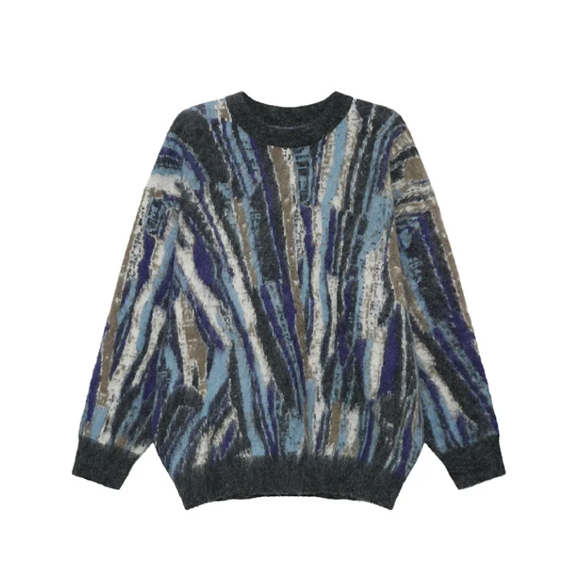 Multi-Colour Abstract Sweater Newgew