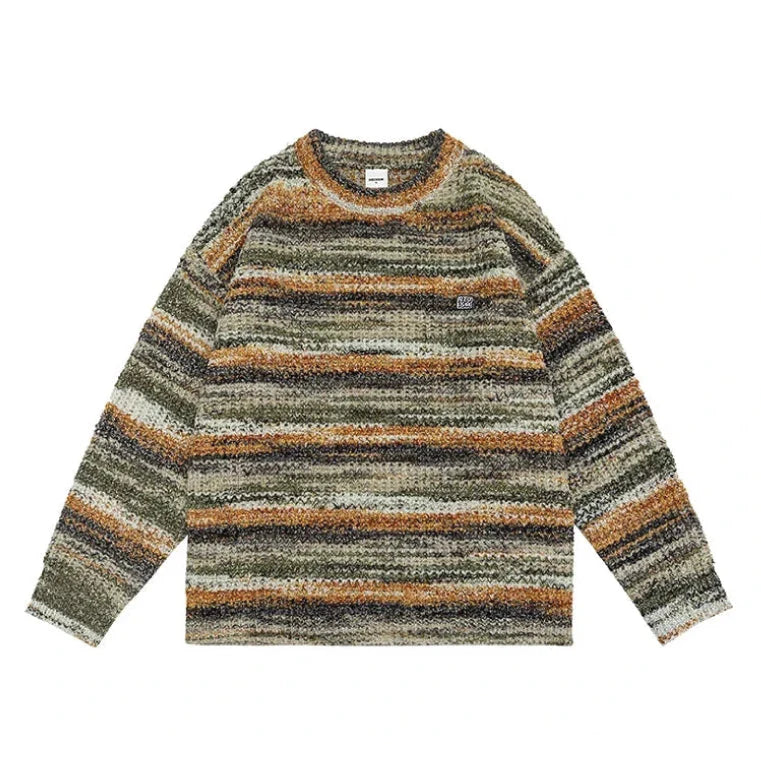 Multicolour Stripe 'Neoism' Sweater Newgew