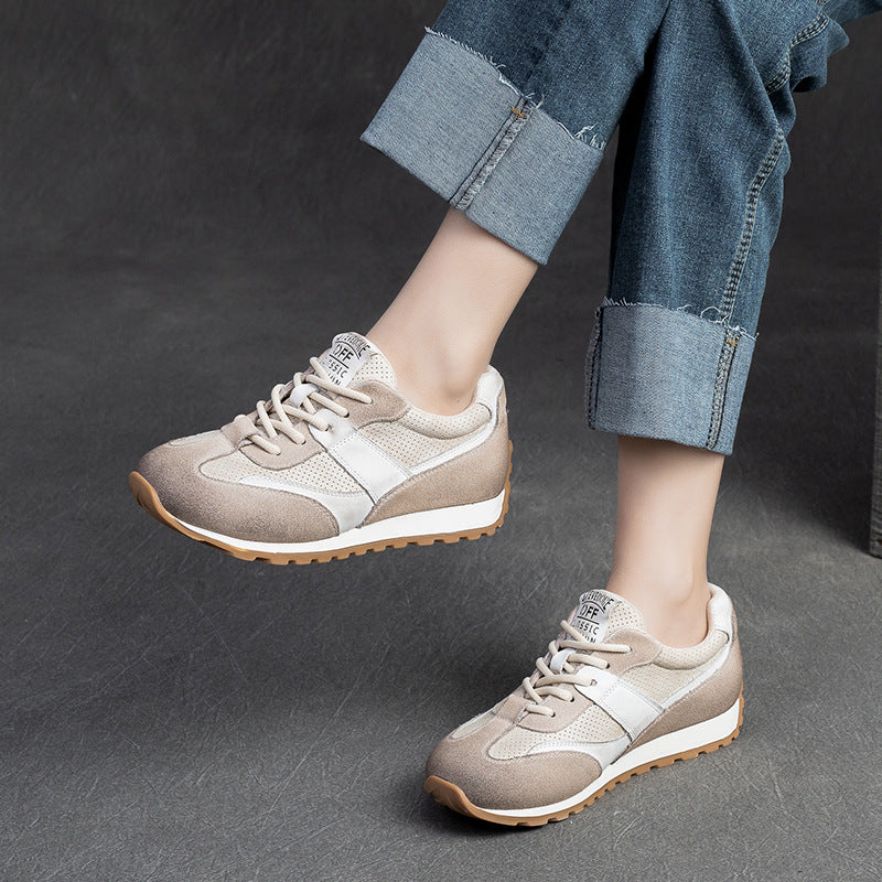 Women Fashion Breathable Leather Casual Shoes Newgew Shoes