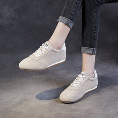 Women Minimalism Suede Retro Training Casual Shoes Newgew Shoes