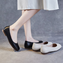 Women Minimalist Casual Soft Leather Flats Newgew Shoes