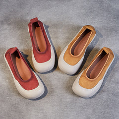 Women Soft Leather Minimalist Casual Flats Newgew Shoes