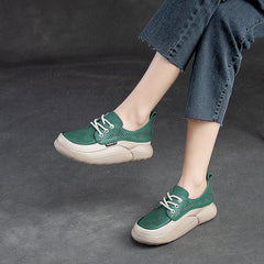 Women Fashion Breathable Hollow Leather Casual Shoes Newgew Shoes