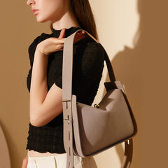 Women Fashion Minimalist Soft Cowhide Tote Shoulder Bag Newgew Shoes