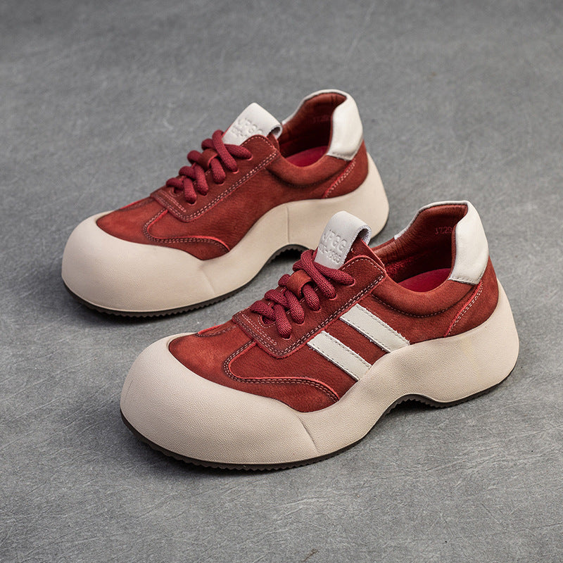 Women Minimalist Fashion Leather Sport Casual Shoes Newgew Shoes