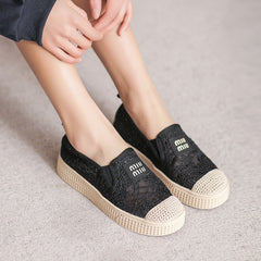 Women Minimalist Breathable Mesh Flat Casual Shoes Newgew Shoes