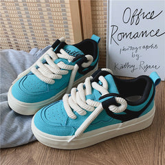 Skateboard Female Korean Sports White Style Canvas Shoes Newgew